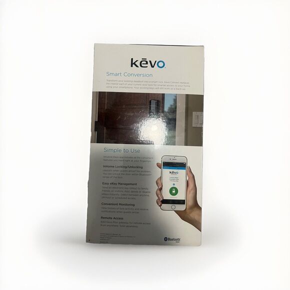 Smart Lock Conversion Kit Interior Electronic Deadbolt Replacement Kevo Convert - Picture 4 of 4